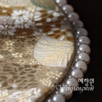 [다도 러너] 예향원 진주장식 고급 비단문 다석 티테이블 매트 E-10360 : 예향원