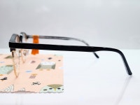 케미렌즈서비스 원형 하금테안경테 남자 여자 핸디스 H6004 51.19 블랙 골드 : 안경사랑안경원