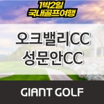 강원도골프여행 원주골프장 오크밸리cc 성문안cc 1박2일 : 자이언트 골프패키지