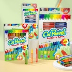 어린이 크레용 오일 파스텔, 먼지 없는 무독성 유아 그림 그리기, 스케치 세척 가능, 1 : 아티시아 인터내셔널