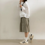 루즈핏 바람막이 캐주얼 스트링 점퍼 데일리 아우터 : 아우아AUA