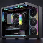 JUMPEAK ARGB 인피니트 미러 120mm 냉각 선풍기 PWM 사일런트 팬, PC 컴퓨터 케이스 캐비닛 CPU 워터 쿨러, MK120 : 누벨라컴퍼니