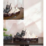 산수경석 천연석 개업선물 공물 화석 돌 수석 판매 J0233길이27너비13높이20cm : 마이도이
