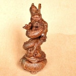 YZ060- 12 x 5.1 x 4.7 CM 녹색 백단 조각 입상: 용 : 한강무역상사28