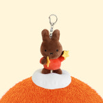 태닝 미피 인형 키링 열쇠고리 가방 고리 꾸미기 귀여운 miffy 브라운 : 티크플레이