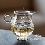 [다도 다기] 예향원 핸드메이드 퍼플 위스테리아 글라스 공도배 숙우 P-8244 : 예향원