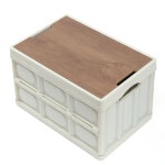 방수백포함 56L 캠핑 폴딩박스 아이보리 캠핑박스테이블 받침대 수납함 접이식 정리함 : 브리즈나래