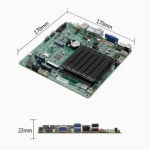 J6412 미니 ITX 마더보드 셀러론 인텔 CPU IPC SBC 임베디드 팬리스 초박형 메인보드 COM LAN LPT DC-12V DDR4 EDP LVDS : 덕양산업