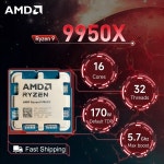 AMD Ryzen 9 9950X 4.3GHz 16코어 32스레드 R9 소켓 AM5 4NM L3=64M 프로세서 170W DDR5 팬 없음 : 벨루체컴퍼니