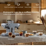 Commercial espresso machine 20 bar with grinder and frother for office café hotel home use : 프라임 컴퍼니