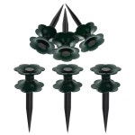 6Pcs 급수 파이프 휠 가든 스테이크 호스 가이드 스탠드 원예 용품  홀더 릴 : JD18