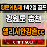 엘리시안강촌cc 수도권 1시간 강원도 춘천골프장 1박2일 리조트 패키지 : GIANTGOLF