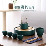 연어 1800 4구 삼단 D타입 저장 플레이트 원형 접시 스시 초밥 일식 다반 플레이팅 SEJ487 물 흑녹색도자기유약 10 흑녹색도자기유약 원형... 