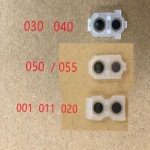 호환 100pcs = 50pairs L2 PS4 컨트롤러 용 고무 버튼 JDS 001 055 전도성 패드 : 퀵클릭마켓