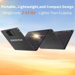 50W 휴대용 태양광 패널, 접이식 패널 충전기 IP68 방수, USB-A 및 USB-C 포트 포함 소형 발전소 야외 캠핑 RV 여행용 DC 18V 출력 30W... 