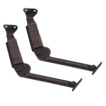 케비닛 철물 2pcs 가구 하드웨어 스프링 힌지 뚜껑 지원 내구성 신뢰있는 쉬운 설치 캐비닛 도어 도구 상자 가슴 경첩 : 유성인터