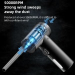 50000RPM 무선 공기 먼지떨이 - 컴퓨터 청소용 USB 압축 송풍기 노트북 키보드 및 카메라 자동차 진공 청소기 : 소피에르컴퍼니