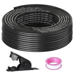 1/4 OD x100FT DOT Air Line Black SAE J 844 PA12 Nylon Brake Tubing with Cu : 34서초직구