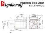 SignkoRay JMC 2상 Nema34 4.5N.m 2000rpm 하이브리드 통합 폐쇄 루프 스테퍼 서보 모터 드라이버 24-80VDC 6A iHSS86-60-45 : 아선상사