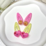 [set] 유아 옆머리 물결 똑딱핀 머리핀 2p : 모아핀