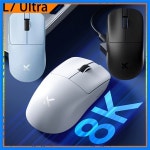 MCHOSE L7 프로 L7 울트라 무선 마우스 맞춤형 경량 노트북 게이머 PC 게이밍 마우스 3 가지 모드 블루투스 PAW3395 8KHz : moamoa8989