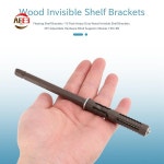 AEE3-Floating Shelf Brackets -10 Pack Heavy Duty Wood Invisible DIY Adjustable Hardware Blind Suppor : 바이셀세븐티식스