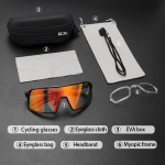 GCXL Photochromic Cycling Sunglasse MTB Mountain Road 자전거 안경 남성용 여성용 스포츠 고글 야외 러닝 : 라벨르컴퍼니
