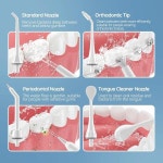 FW5020E 제품군 Water Flosser 구강 Irrigator 친환경 내구성을위한 4 Pcs Fairywill 교체 팁 : 소피에르컴퍼니