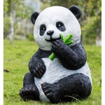 조합 마당 판다 정원 야외 대나무 조각상 7334 스몰 동상 누워있는붉은 스몰 판다 : 네봉지