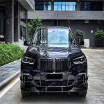 X5 G05 바디 키트용 T 스타일 고품질 건식 탄소 섬유 앞 범퍼 가장자리 립 : 프라임무역63