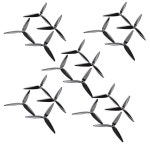 7X4X3 7040 3-Blade PC Propeller voor RC FPV Freestyle 7inch Lange Afstand LR7 Cinelifter Drones for : 넘버원셀러