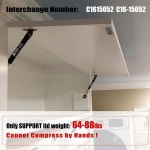 C1615052 10인치 80Lb/356N 가스 스트럿 쇼크 리프트 서포트 공구함 RV 캐비닛 도어 보관 뚜껑 캠핑카 쉘용 ATC 스너그탑 리어 트럭 탑퍼... 