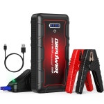 DBPOWER 점프 스타터 2500A 피크 74Wh 휴대용 자동차 점프 스타터... 클램프 케이블, 급속 충전기, LED 라이트 점프 박스가 : 더블에이상사