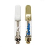 100pcs 쿠키 두꺼운 오일 카트리지 카트 분무기 510 스레드 0.8ml 1.0ml 세라믹 코일 폼 패키지가있는 빈 유리 Vape 탱크 : yunayuna9