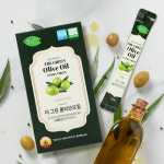 더그린 올리브오일 14스틱 올리브유 100% 고급 마시는 일회용 요리용 스페인 낮은산도0.8%미만 아르베키나 미니 생으로먹는... 