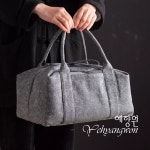 [다도 패브릭] 예향원 면마 피크닉 휴대용 파우치 대용량 다기 수납가방 E-10493 : 예향원