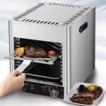 220V/110V Commercial Steak Broiler Indoor Electric Grill Time Temperature Adjustable For : 라벨르컴퍼니