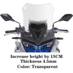 NCIN VOGE DS525X DS 오토바이 액세서리 윈드 스크린 헬드 디플렉터 Viser Clear : 루미노아컴퍼니