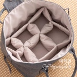 [다도 패브릭] 예향원 면마 피크닉 휴대용 파우치 대용량 다기 수납가방 E-10493 : 예향원