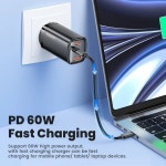 PD60W USB C 타입 C 케이블 15 Max 5 in 1 케이블 충전 케이스 세트 S23 용 USB 어댑터 케이블 화이트 : 픽해줘