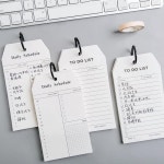 50 매 간단한 무선 책 미니 할 일 목록 일일 일정 메모 패드 Steno Notebook Planner Agenda F6456 : 럽빗