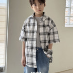 ★빠른배송) 프롬아이 체크셔츠(화이트JM) : 코코채니