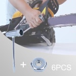 Stihl 용 6 바 너트가있는 13x19mm 렌치 스크런치 017 018 019 020 021 023 024 025 026 028 034 전기 톱 교체 부품 도구 : 라벨르컴퍼니