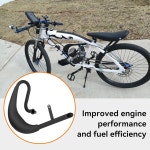 FVRITO 퍼포먼스 배기 머플러 확장 챔버 파이프 소음기 개스킷 50cc 66cc 80cc 엔진 가스 모터 자전거 블랙 2행정용 Black : 굿쇼핑몰30