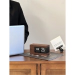 탁상용 자동 달력 탁상 책상달력 데스크 빈티지 만년 넘기는 투명 지구본 장식품[화이트] : 서하팜 스토어