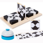 맘스아이 필수 영유아교구 3종 (시간학습시계놀이+지니어스보드게임+원목셈놀이판) : IBUILD