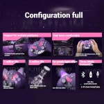 Gengar 게임 컨트롤러 홀 조이스틱, 보라색 악마 Gengar 공동 브랜드 PC 게임 Ns 컨트롤러 스위치, 진동 블랙 신화 Wukong, 신제품... 