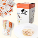 꼬리연구소 백치킨 촉촉한 고양이간식 프리미엄 통살 닭고기 닭가슴살 개별포장 100개입 : 꼬리연구소