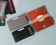 DIY키트 스트랩 명함지갑 10개 자투리가죽 새활용 업사이클링 UPCYCLED : 가죽공예 연지공방