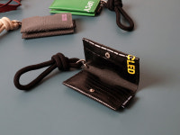 DIY키트 스트랩 명함지갑 10개 자투리가죽 새활용 업사이클링 UPCYCLED : 가죽공예 연지공방